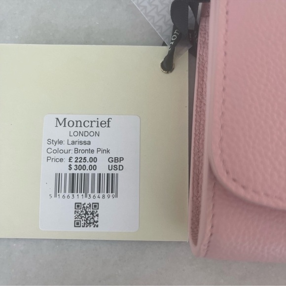 MONCRIEF LONDON BALLET PINK WALLET! LEATHER!!! NWT - Picture 6 of 7